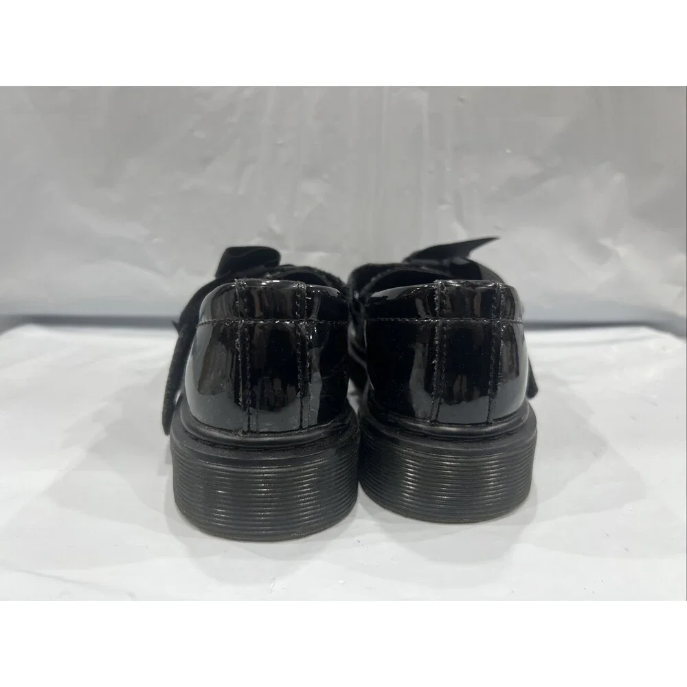 Dr. Martens Maccy II Flats Girls US 1 Black Patent Leather Mary Jane EBS1799